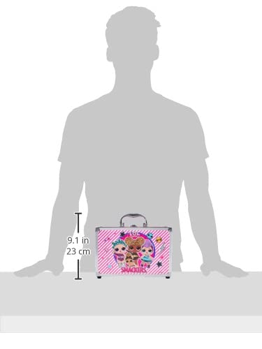 L.O.L. Surprise Train Case - Set de Maquillaje para Niñas - Moderno y Colorido con Maquillaje para Niñas, Kit de Manicura y Accesorios - Regalo para Niñas