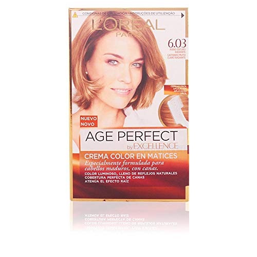 L'Oreal Excellence Age Perfect Coloración permanente, Tono: 6.03