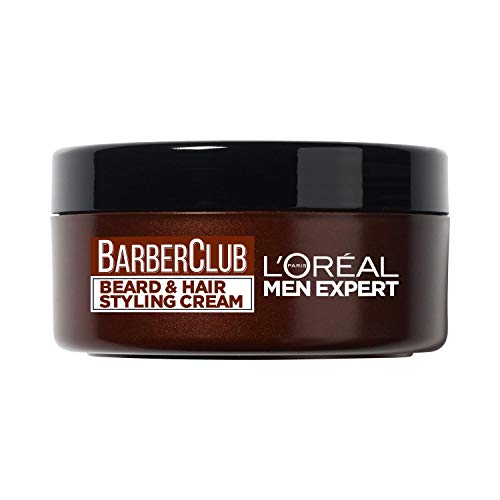 L'Oreal Men Expert Barber Club Beard & Hair Styling Cream Crema Fijadora para Pelo y Barba - 75 ml