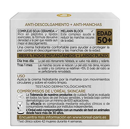 L'Oréal Paris Age Perfect Set de Crema de Día Hidratante y Contorno de Ojos Antiojeras, Antiarrugas y Luminosidad, Pieles Maduras, 50 ml y 15 ml