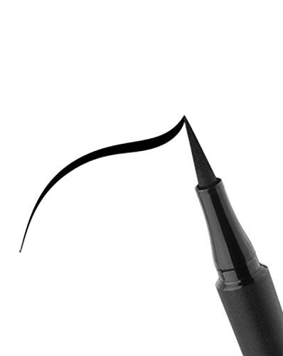 L'Oréal Paris Delineador de Ojos Líquido y Con Trazado Fino, Eyeliner Superliner Perfect Slim, Negro intenso, pack 2 unidades, 2 x 12 ml