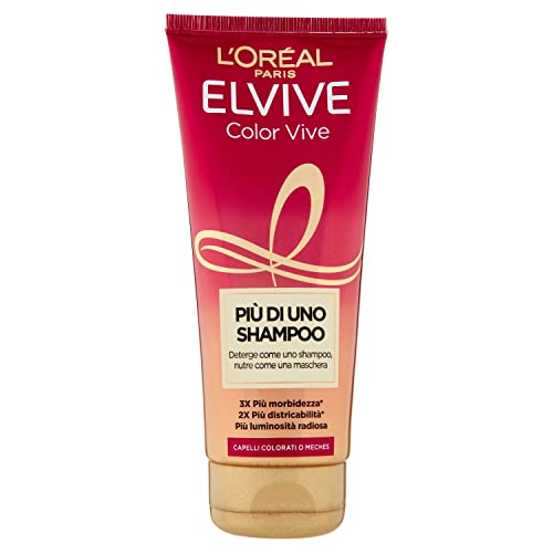 L'Oreal Paris Elvive Más que un champú, Color Vive, champú nutritivo para cabello teñido o con mechas