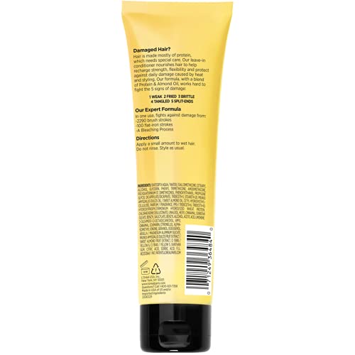 L'Oréal Paris Elvive Total Repair 5 proteína Recarga Leave In Acondicionador, tubo de 5 fl oz