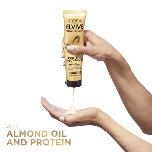 L'Oréal Paris Elvive Total Repair 5 proteína Recarga Leave In Acondicionador, tubo de 5 fl oz