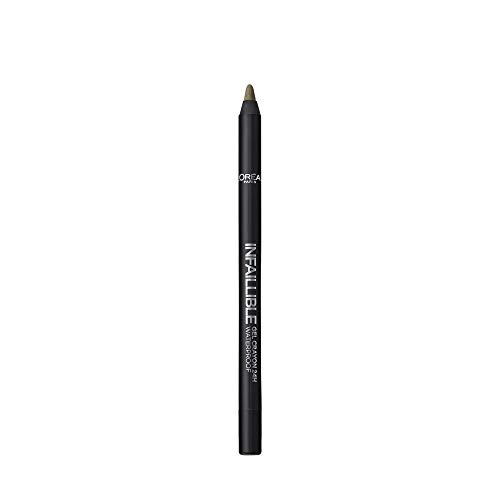 L'Oreal Paris Infalible Gel Crayon 24H Lapiz de Ojos Gel Waterproof 08 Rest In Kaki