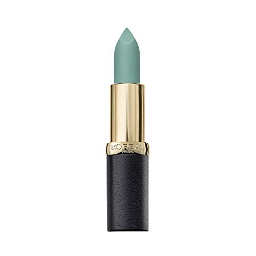 L’Oréal Paris LMU RAL CRMatteNu 909 Amulet barra de labios Verde Mate 4,54 g - Barras de labios (Verde, Amulet, 1 Colores, Hidratante, Mujeres, #B2a99f)