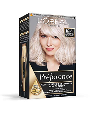 L'Oréal Paris Préférence Coloration Permanente 10.21 Stockholm Blond Très Très Clair Perlé