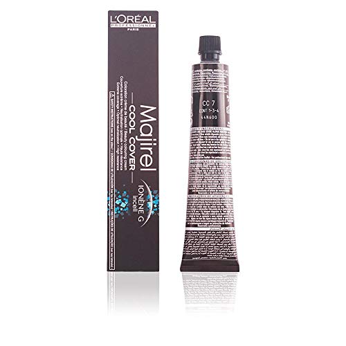 L'Oréal Paris (public) Majirel Cool-Cover coloración del cabello Rubio 50 ml - Coloración del cabello (Rubio, Mujeres, 1 pieza(s), 50 ml, De larga duración, Radiante, Caja)