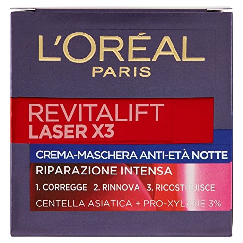 L'Oréal Paris Revitalift Laser X3 Crema-Mascarilla antiedad nocturna 50 ml