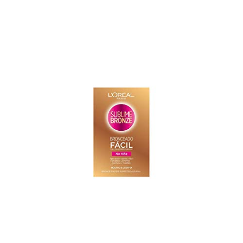 L'Oreal Paris Sublime Bronze - Toallitas Autobronceadoras para Rostro y Cuerpo, 2 x 5.6 ml