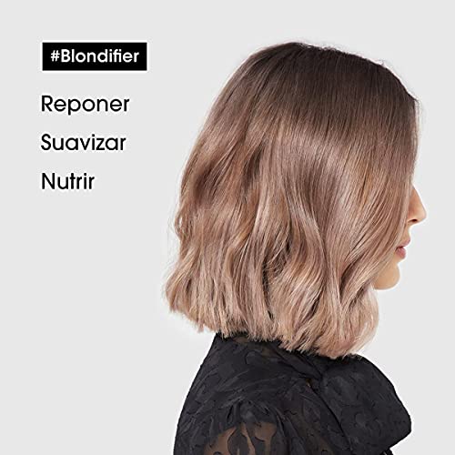 L’Oréal Professionnel | Acondicionador iluminador y restaurador para cabellos con mechas o rubios, Blondifier Cool, SERIE EXPERT