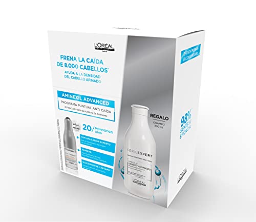 L'Oreal Professionnel - Cofre anticaída cabello Ampollas Aminexil Scalp + Champú Density Advanced, 130 g