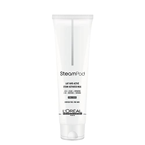 L'Oréal Professionnel | Leche de Alisado Steampod para Cabello Fino, 150 ml