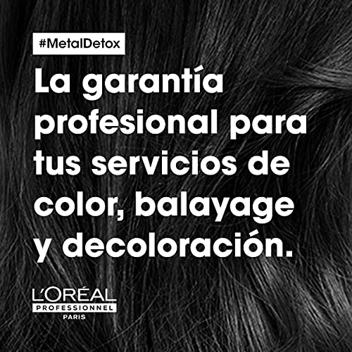 L'Oréal Professionnel | Mascarilla protectora anti-metales, Después del color, balayage y decoloración, Metal Détox, SERIE EXPERT, 250 ml