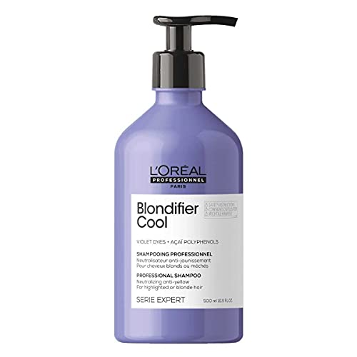 L'Oréal Professionnel Shampoo Neutralizador Morado Para Cabello Rubio 500Ml Serie Expert Blondifier