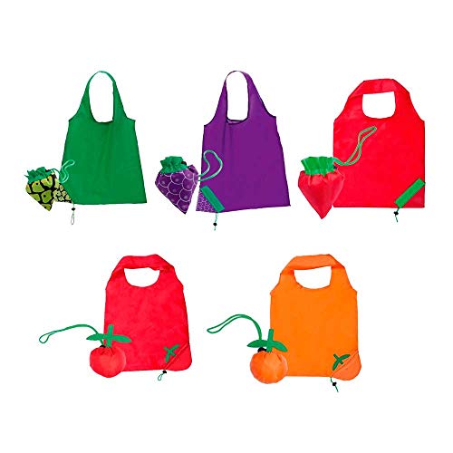 Lote 50 Bolsas de la Compra Plegables Colores Surtidos. Detalles para los Invitados, Regalos para Eventos.