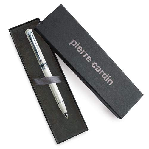 Lote de 10 Bolígrafos Detalle Cristal en Estuche Regalo PIERRE CARDIN - Regalos originales exclusivos Hombres, Regalos Empresa Publicitarios (Blanco)