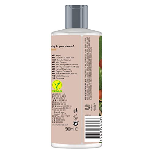 Love Beauty and Planet Majestic Moisture Gel manteca de karité y sándalo 500ml