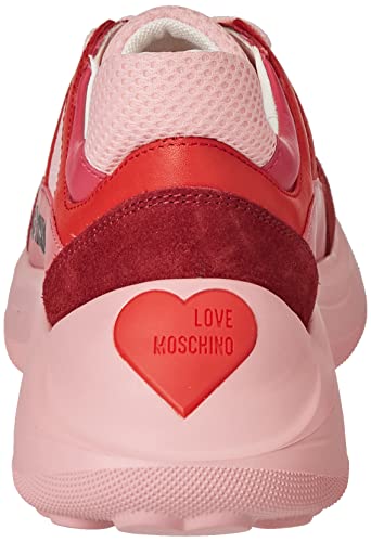 Love Moschino Nuova pre-Collezione Primavera Estate 2022, Zapatillas Deportivas Mujer, Fucsia, 38 EU