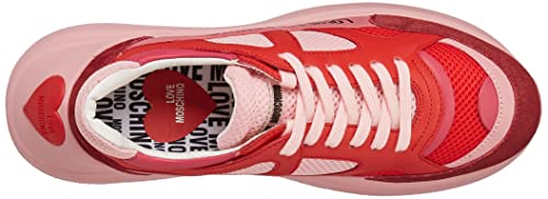 Love Moschino Nuova pre-Collezione Primavera Estate 2022, Zapatillas Deportivas Mujer, Fucsia, 38 EU