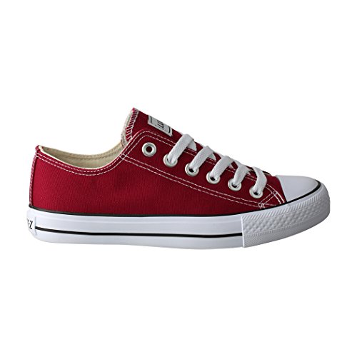 Lucky-Z Zapatilla de Deporte Unisex Textil Low Top Chunkyrayan Vino 089-A-Bordo-46