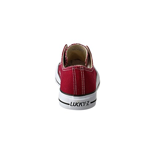 Lucky-Z Zapatilla de Deporte Unisex Textil Low Top Chunkyrayan Vino 089-A-Bordo-46