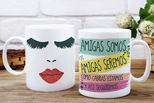 Luckygrafic Taza Amistad para Amigas