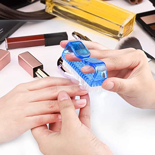 LuLiyLdJ 4 cepillos de uñas, cepillos de limpieza con asas, para limpiar uñas, cepillos de uñas, cepillos de limpieza de manos y herramientas de limpieza de uñas