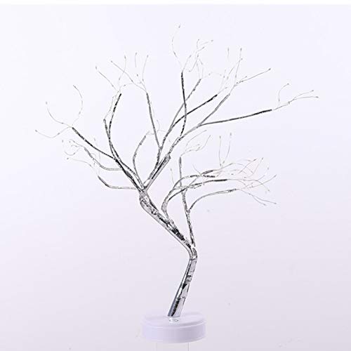 Luz de alambre de cobre ajustable en forma de árbol Bonsái, diseño de perla, luciérnaga. Luz de noche de 36 / 108 leds, perfecta para la decoración del hogar, en escritorio o mesa