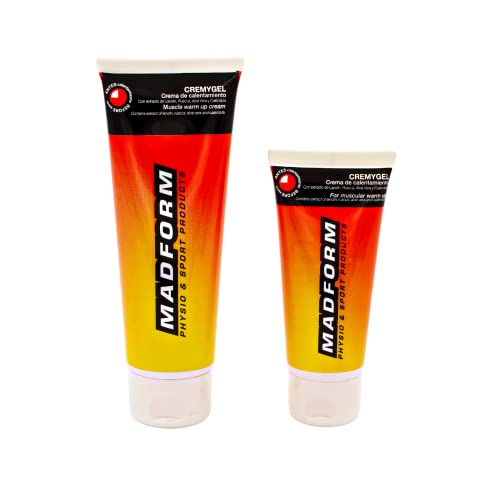 Madform Crema De Calentamiento Muscular - Cremy Gel, Negro, 60 ml