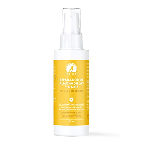 MAIKAI Protector Almohadillas para Perros en Spray (125 ml) Alternativa a cremas y bálsamos - Hidrata y suaviza Nariz y Patas agrietadas