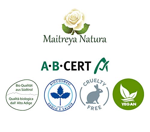 Maitreya Natura Aceite Esencial FRANGIPANI ABSOLUTO 10% en aceite de JOJOBA, 5ml - aromaterapia, difusor, masaje, cosmético - calidad controlada y certificada, libre de crueldad, vegano