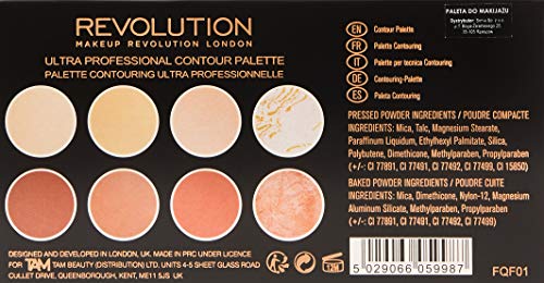 Makeup Revolution Ultra Contour Palette Paleta do konturowania twarzy 13g