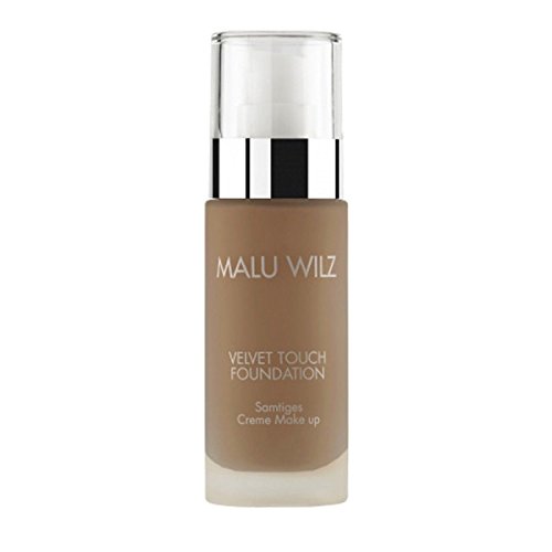 Malu Wilz - Velvet Touch Foundation # 18, maquillaje cubierta de crema, los tipos de piel oscuros 30ml