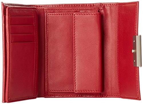 Mandarina Duck Hera 3.0 P10RAP14, Billetera para Mujer, Red, 13,5x9x3 (L x H x W)