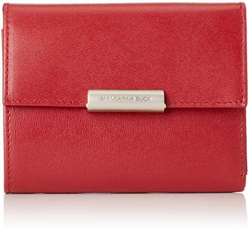 Mandarina Duck Hera 3.0 P10RAP14, Billetera para Mujer, Red, 13,5x9x3 (L x H x W)