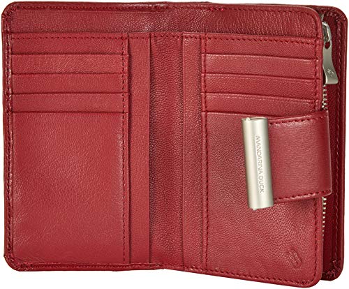 Mandarina Duck Hera 3.0 P10RAP15, Billetera para Mujer, Red, 13x11x3,5 (L x H x W)