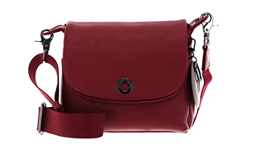 Mandarina Duck Mellow Leather Crossover Bag Rumba Red