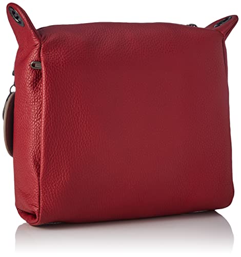 Mandarina Duck Mellow Leather P10FZT52, Bolso Bandolera para Mujer, Rumba Red, 26x24x10 (L x H x W)