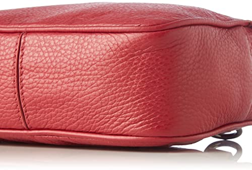 Mandarina Duck Ruba Red Melow Leather Crossover para mujer, talla única