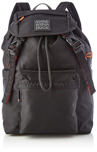 Mandarina Duck Warrior, Mochila Mujer, NEGRO, Talla única