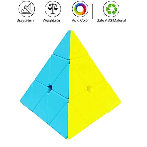 Maomaoyu Pyraminx Stickerless 3x3 3x3x3 Piramide Triangolo Cubo Speed Cube Magic 3D Puzzle Cube Velocidad Cubo Niños Juguetes Educativos