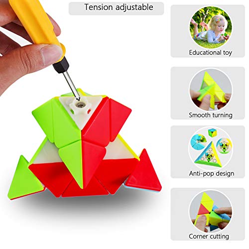 Maomaoyu Pyraminx Stickerless 3x3 3x3x3 Piramide Triangolo Cubo Speed Cube Magic 3D Puzzle Cube Velocidad Cubo Niños Juguetes Educativos