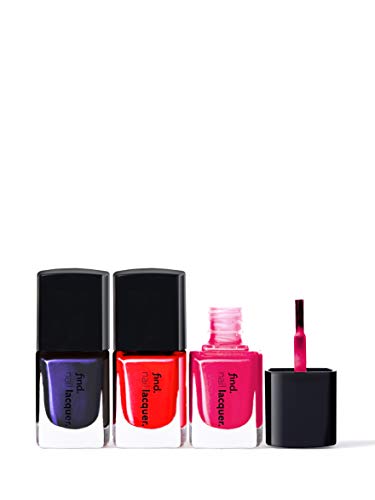 Marca Amazon - find. Bright Pop - Esmalte de uñas, n.3 unidades (n.8, n.9, n.10)