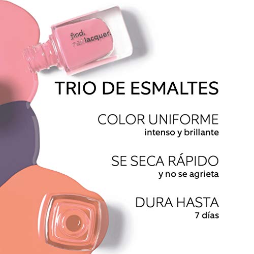 Marca Amazon - find. Bright Pop - Esmalte de uñas, n.3 unidades (n.8, n.9, n.10)