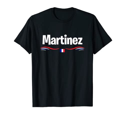 Marcar Francia Nombre de cumpleaños francés Martínez Camiseta