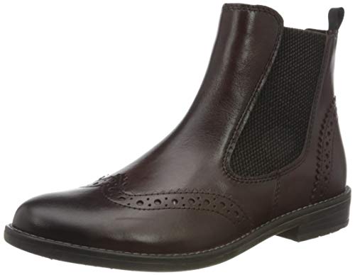 Marco Tozzi 2-2-25365-35, Botas Estilo Chelsea Mujer, Burdeos Antic, 39 EU