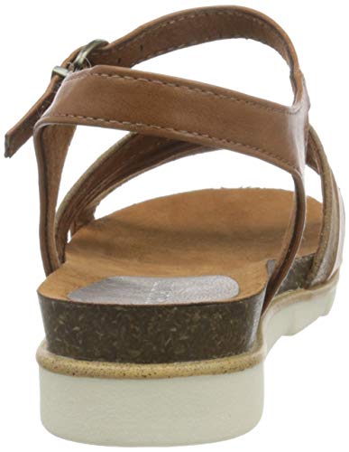 Marco Tozzi Sandalias 2-2-28410-26, Mujer, Cognac Ant Com, 40 EU