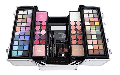 Markwins Maletín de Maquillaje Professional Colour - The Color Workshop - Un Kit de Maquillaje Profesional Completo en un Maletín Plateado y Fashion para Llevar Siempre Contigo