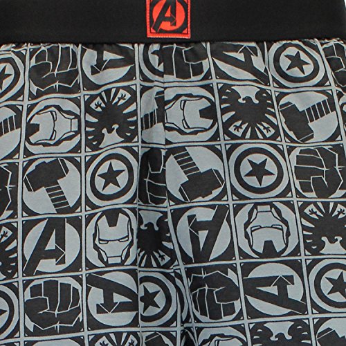 Marvel Pantalones de Pijama para Hombre Avengers Gris Large